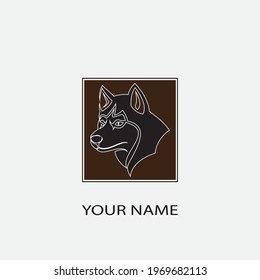 dog vector illustration design icon logo template