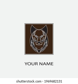 dog vector illustration design icon logo template