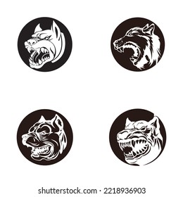 dog vector illustration design icon logo template