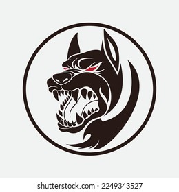 dog vector illustration design icon logo template