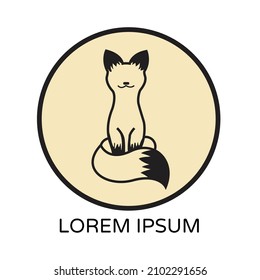 dog vector illustration design, suitable for logo icon illustration shop