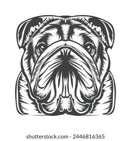 dog vector illustration design template white background