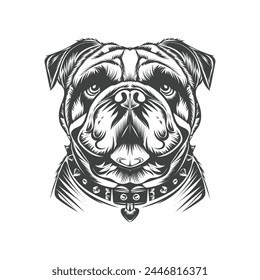 dog vector illustration design template white background