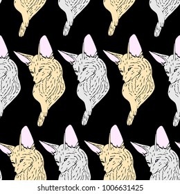 Dog vector illustration. Doodle style. Design, print, logo, decor, textile, paper.