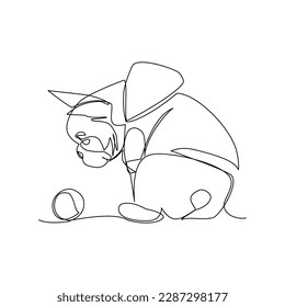 Dog vector illustration drawn