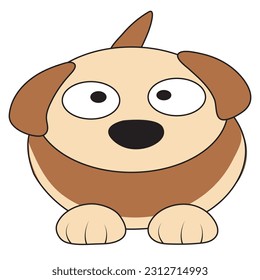 dog vector illustration for kids