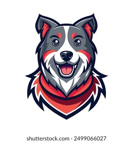 dog vector illustration, dog logo design