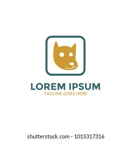 Dog vector illustration logo. love your pet day celebration. editable