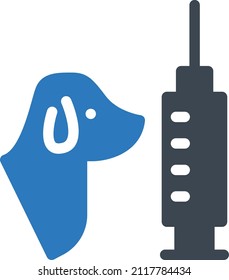 Dog Vector illustration on a transparent background.Premium quality symmbols.Glyphs vector icon for concept and graphic design.
