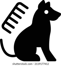 Hunde Vektorgrafik auf transparentem Hintergrund.Hochwertige Symbole.Glyphen Vektorsymbol für Konzept und Grafikdesign.