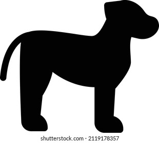Dog Vector illustration on a transparent background.Premium quality symmbols.Glyphs vector icon for concept and graphic design. 