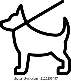 Dog Vector illustration on a transparent background.Premium quality symmbols.Stroke vector icon for concept and graphic design