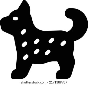dog Vector illustration on a transparent background. Premium quality symmbols. Glyphs vector icons for concept and graphic design.