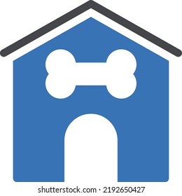 ilustración del vector de perro en un fondo transparente. Símbolos de calidad superior. Iconos vectoriales de glifos para diseño de conceptos y gráficos.