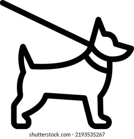 dog Vector illustration on a transparent background.Premium quality symbols.Thin line vector       icon for concept and graphic design.