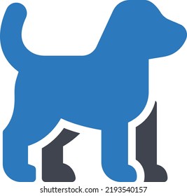 dog Vector illustration on a transparent background.Premium quality symbols.Glyphs vector icon for concept and graphic design.