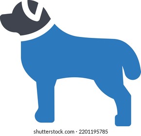 dog Vector illustration on a transparent background.Premium quality symbols.Glyphs vector icon for concept and graphic design.