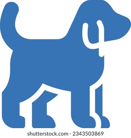 Hund Vektorgrafik auf transparentem Hintergrund.Hochwertige Symbole.Glyphen Vektorsymbol für Konzept und Grafikdesign.