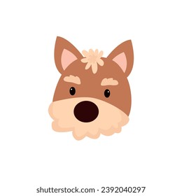 ilustración de vector dog .dog en fondo blanco
