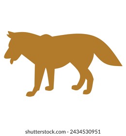 ilustración vectorial de perro sobre fondo blanco