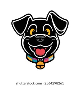 A dog vector illustration template 