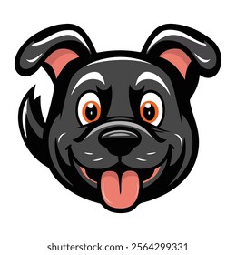 A dog vector illustration template 