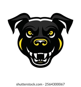 A dog vector illustration template 