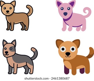  Dog vector illustration. This is an editable file.