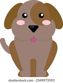 Imagen vectorial de perro o clipart