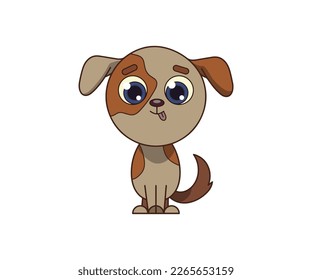 Dog vector isolated color icon. Dog animal vector icon. Dog icon