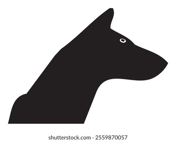 Dog Vector isolated on white background, Dog Silhouettes.