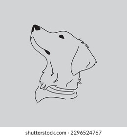 Dog Vector, Dog Line Art, Dog Drawing, Pet Line Art, Cat Line Art
