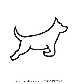 dog vector logo.