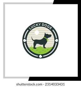 Dog vector logo graphic design