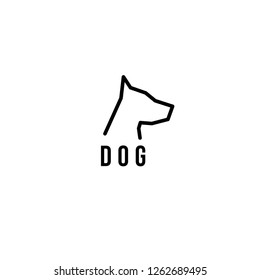 Dog vector logo. Dog vector icon
