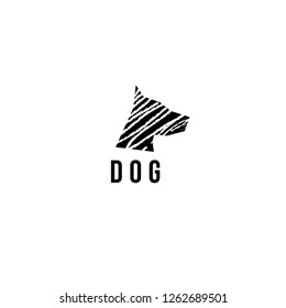 Dog vector logo. Dog vector icon