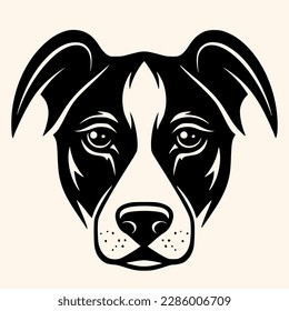 Dog vector for logo or icon, drawing Elegant minimalist style,abstract style Illustration