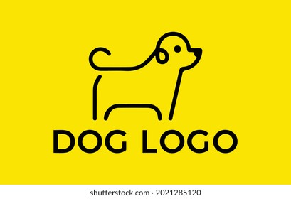 Dog Vector Logo Illustration. EPS 10