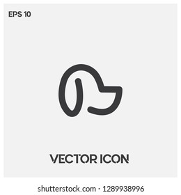 Dog vector logo illustration.Flat dog icon.Premium quality.