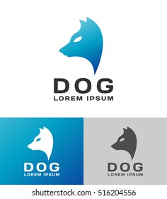 Dog vector logo. Pet shop logo. Pet shop icon.  Pets logo. Pets icon. Pets vector. Dog icon.