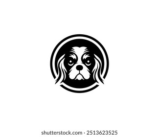 dog  vector logo silouete black 