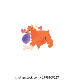 Dog Vector On White Background