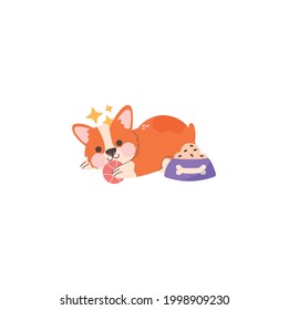 Dog Vector On White Background