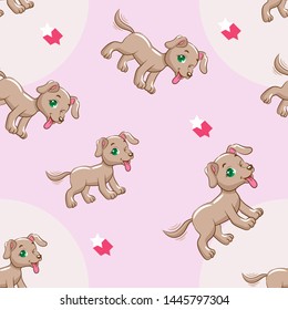 dog vector pattern graphic design