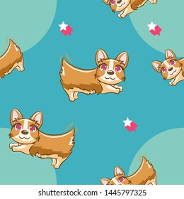 dog vector pattern graphic design