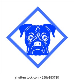 dog vector of puppy logo with background of cartoon pet
