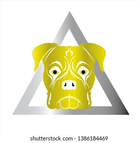 dog vector of puppy logo with background of cartoon pet