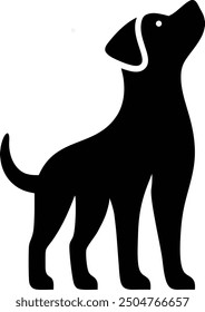 Dog vector silhouette vector illustration  