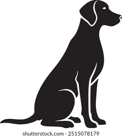 dog vector silhouette , dog illustration , dog art, hand drawn line art