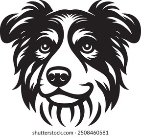 A dog vector silhouette illustration features a simple, bold outline of a dog, ideal for logos, icons, and design projects. Its minimalist style is versatile, scalable, and perfect for various creativ